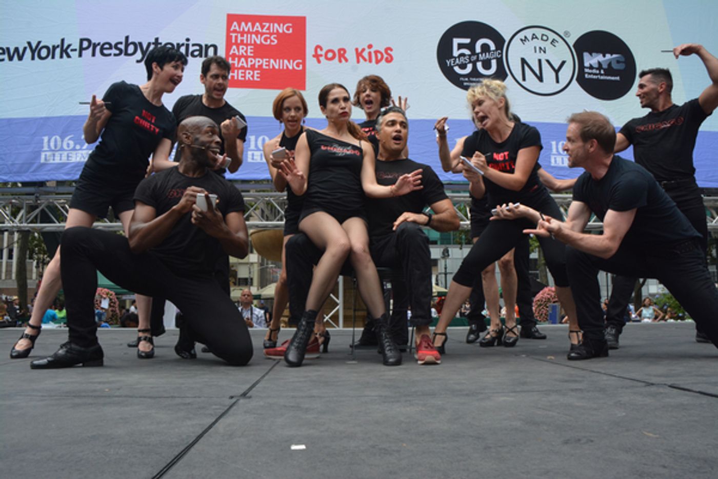 Photo Coverage: Casts of MOTOWN, CHICAGO & More Return to Broadway in Bryant Park!  Image