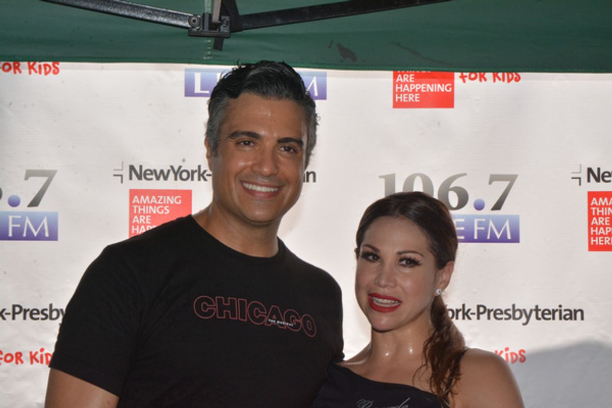 Bianca Marroquin and Jamie Camil at 