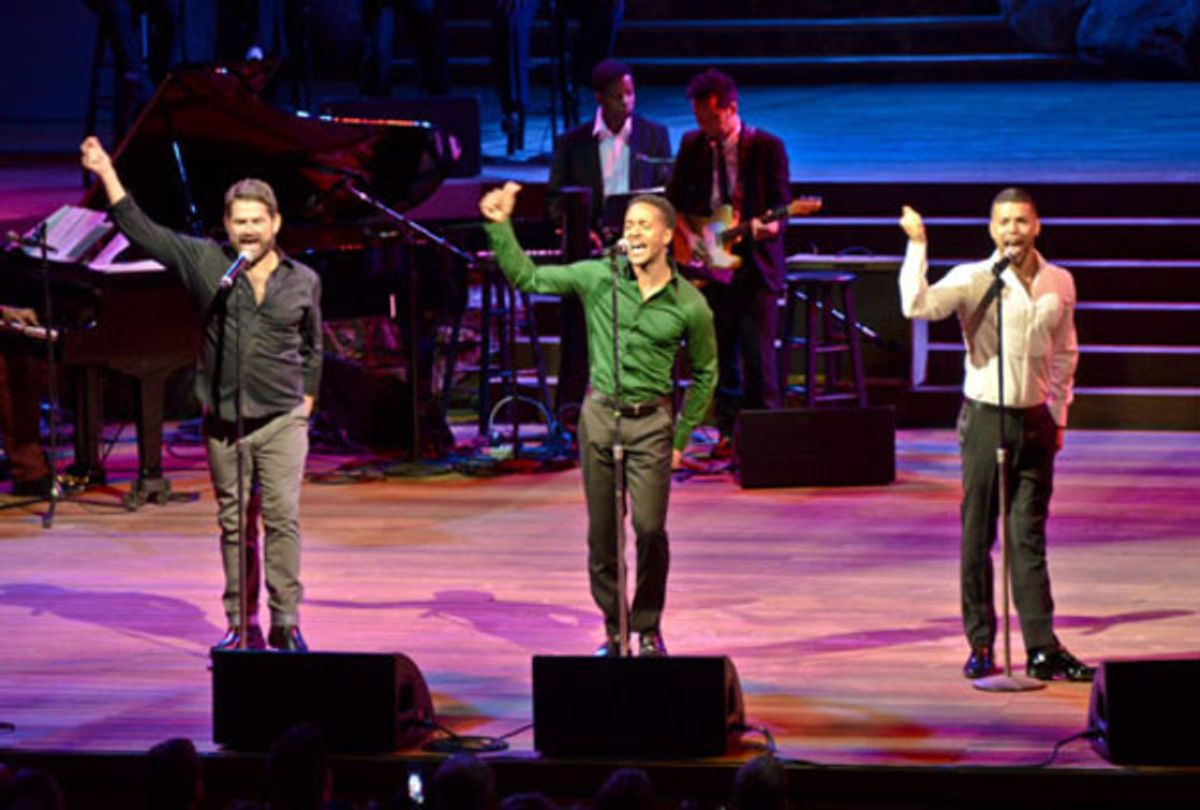 Matt Zarley, Trevon Davis and Wilson Cruz at 