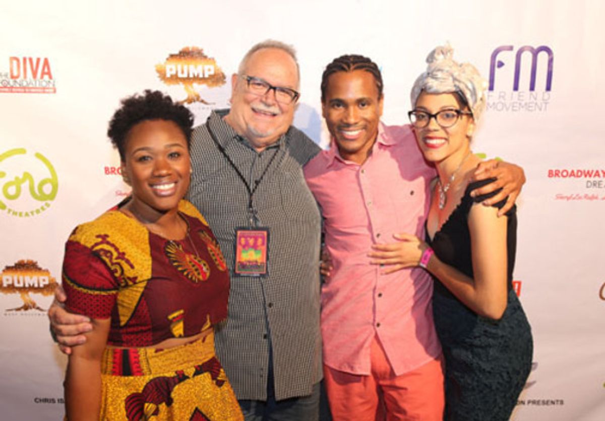 Sha'Leah Nikole Stubblefield,  Associate Producer Ronn Goswick, Eric B. Anthony and Jenna Gillespie from the company of 'Recorded in Hollywood' at 