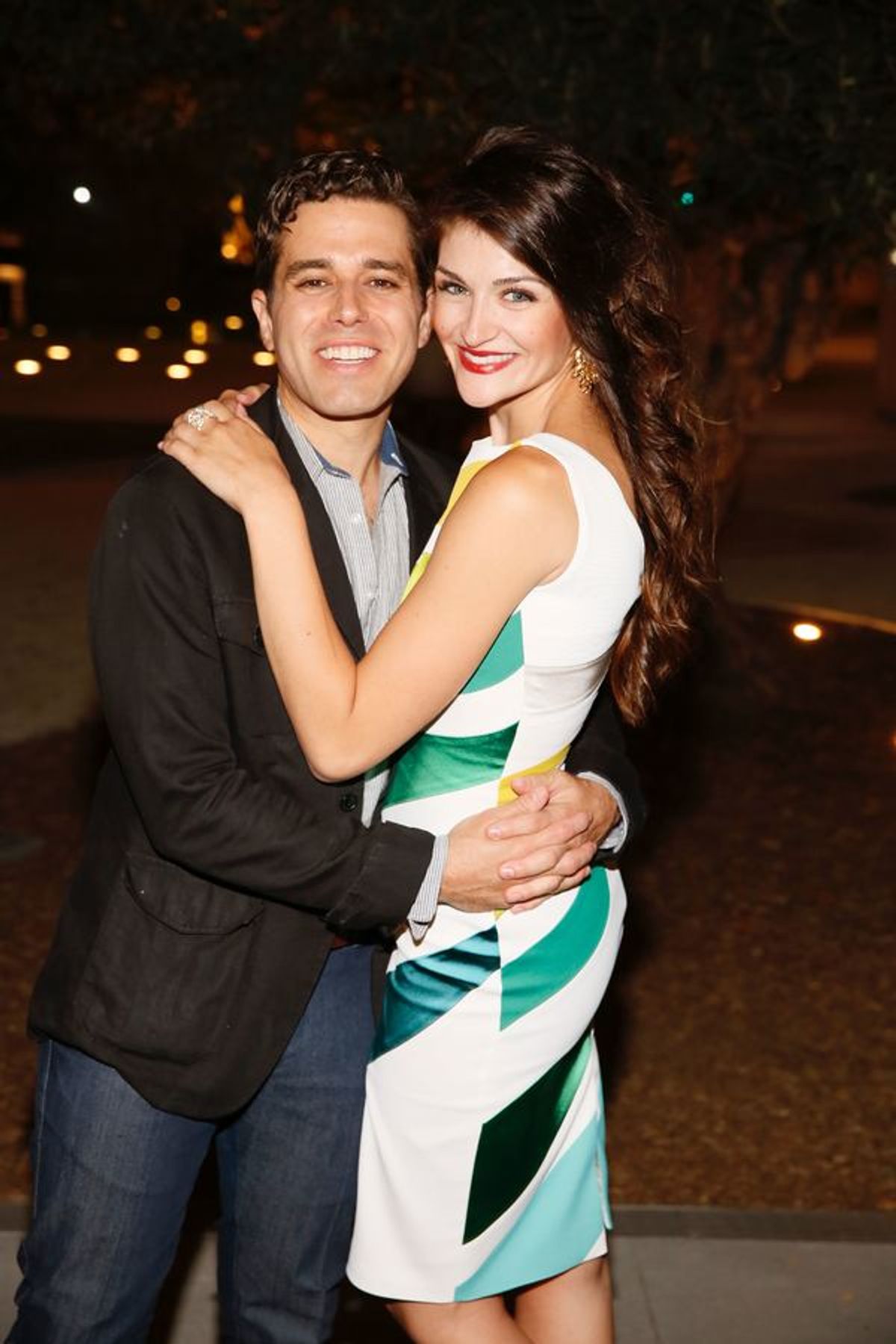 Cast members Josh Young and Sarah Hunt pose during the party for the opening night performance of 'Grey Gardens' The Musical at Center Theatre Group/Ahmanson Theatre on Wednesday, July 13, 2016, in Los Angeles, California. (Photo by Ryan Miller/Capture Im at 