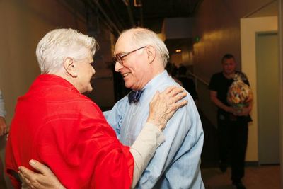 Actress Angela Lansbury and Simon Jones  Photo