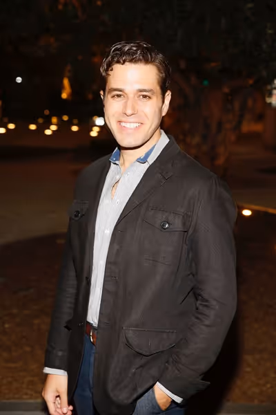 Cast member Josh Young poses during the party for the opening night performance of "G Photo