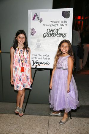 From left, cast members Katie Silverman and Peyton Ella at the party after the openin Photo