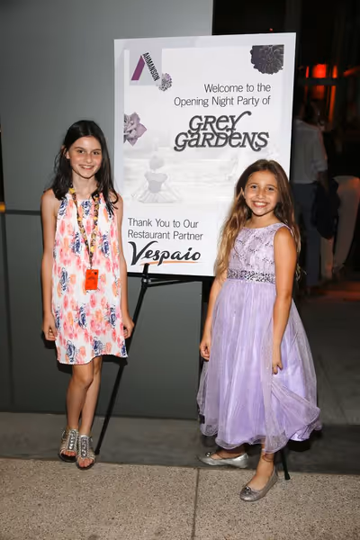 From left, cast members Katie Silverman and Peyton Ella at the party after the openin Photo