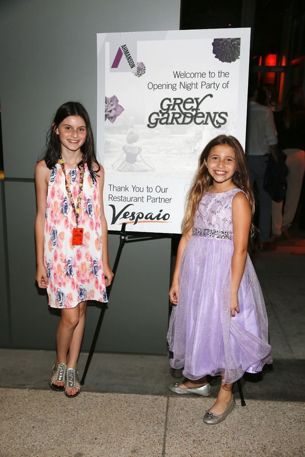 From left, cast members Katie Silverman and Peyton Ella at the party after the openin Photo