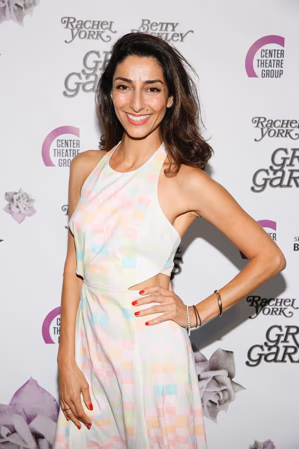 Actress Necar Zadegan arrives for the opening night performance of 