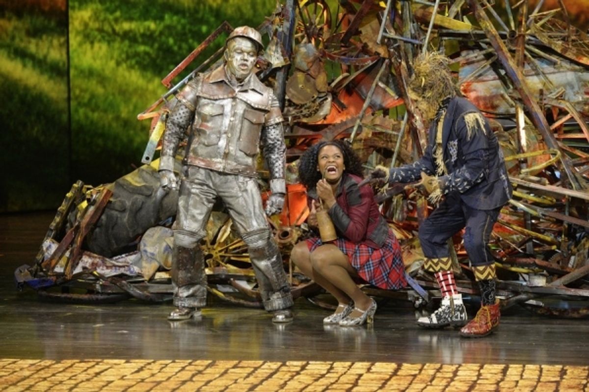 Ne-Yo as Tin-Man, Shanice Williams as Dorothy, Elijah Kelley as Scarecrow at 