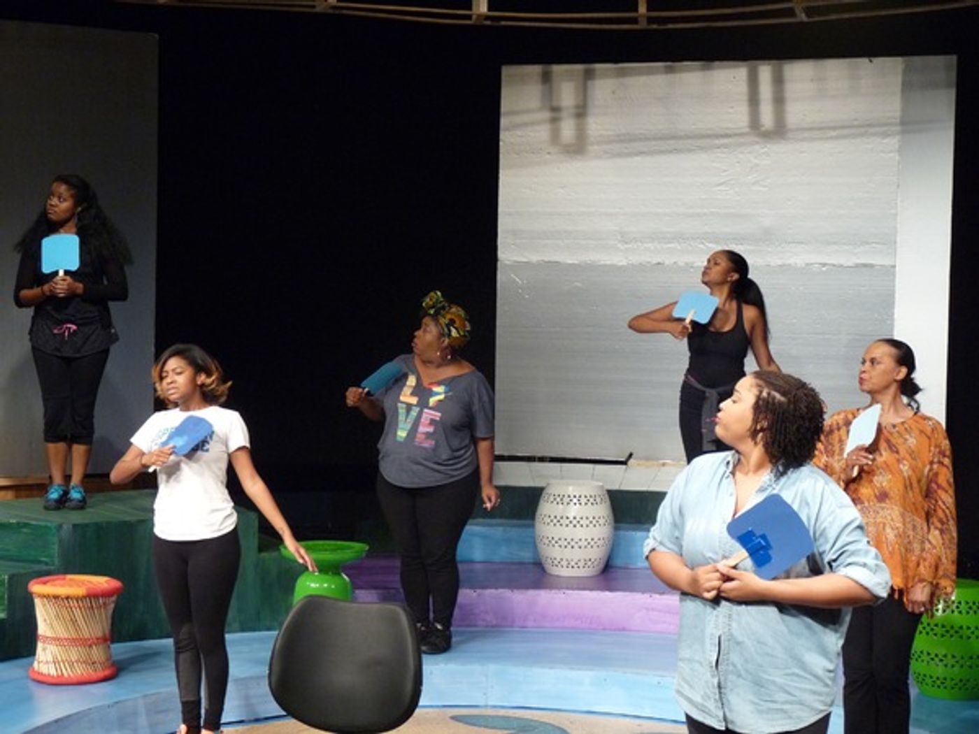 Photo Flash: In Rehearsal with 'DA KINK IN MY HAIR at Horizon Theatre  Image