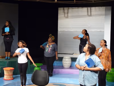 Terry Burrell, Maiesha McQueen, Marliss Amiea, Jeanette Illidge, Onya Russell, , and  Photo