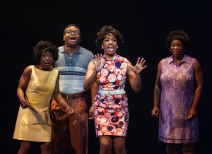 Felicia Curry, Durron Tyre, Zuri Washington, DesirÃ©e Roots. Photo by Aaron Sutten. Photo