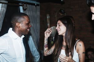 Leslie Odom Jr. and Christina Perri @ BroadwayWorld Leslie Odom Jr. and Christina Perri Photo