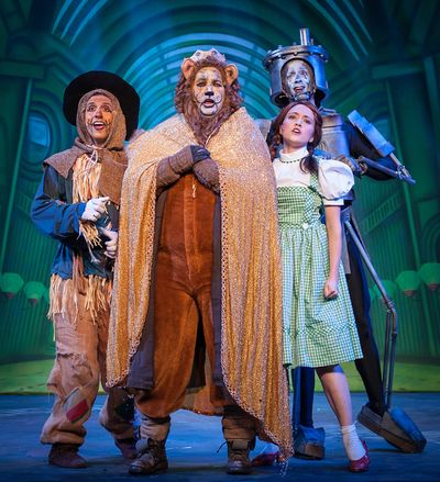 The Scarecrow (Darren Hayes), The Lion (Brian C. Rosenthal), Dorothy (Shelbie Mac), T Photo