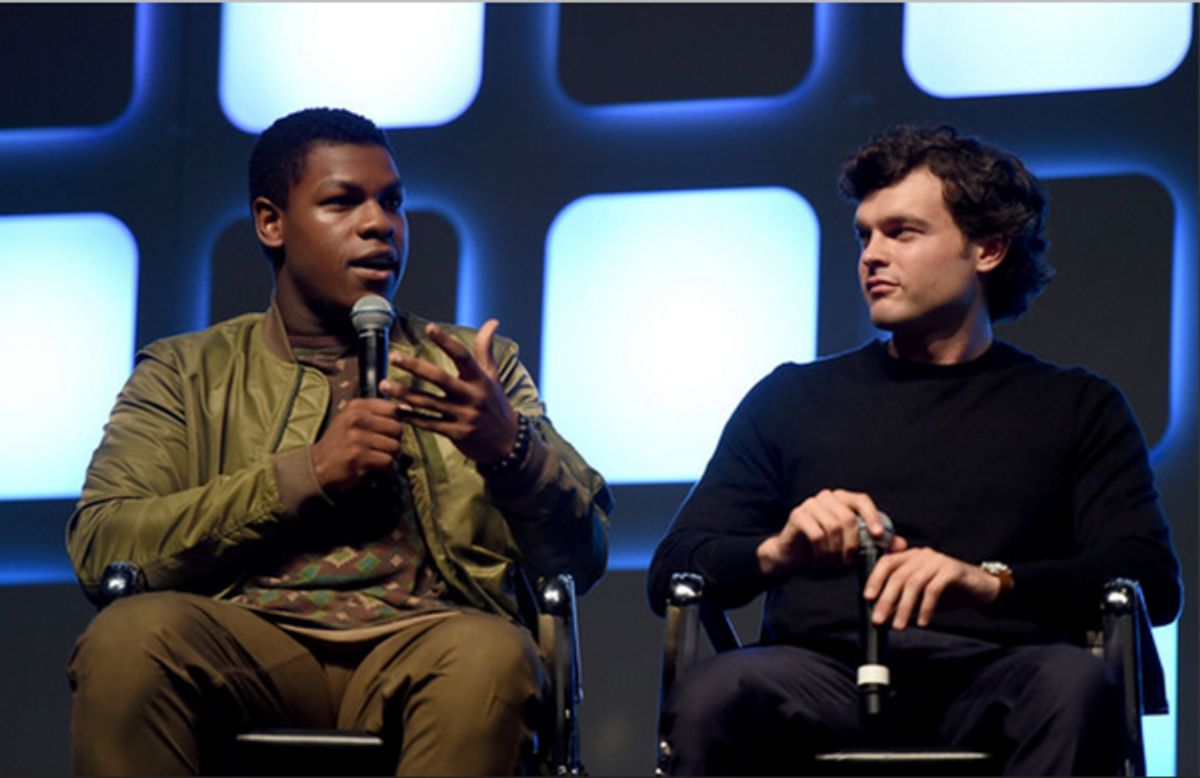 John Boyega, Alden Ehrenreich at 
