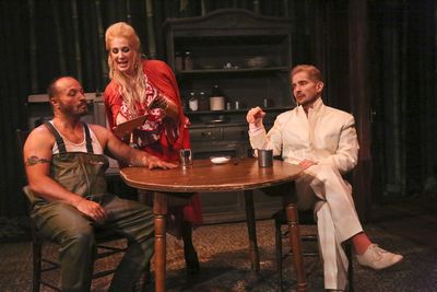 Brian Burke, Susan Priver, Daniel Felix de Weldon Photo