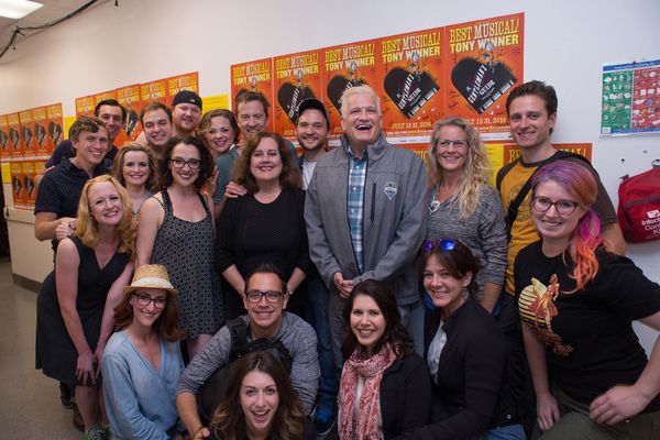 Drew Carey visited the company of A GENTLEMAN''S GUIDE TO LOVE AND MURDER on Friday e Photo