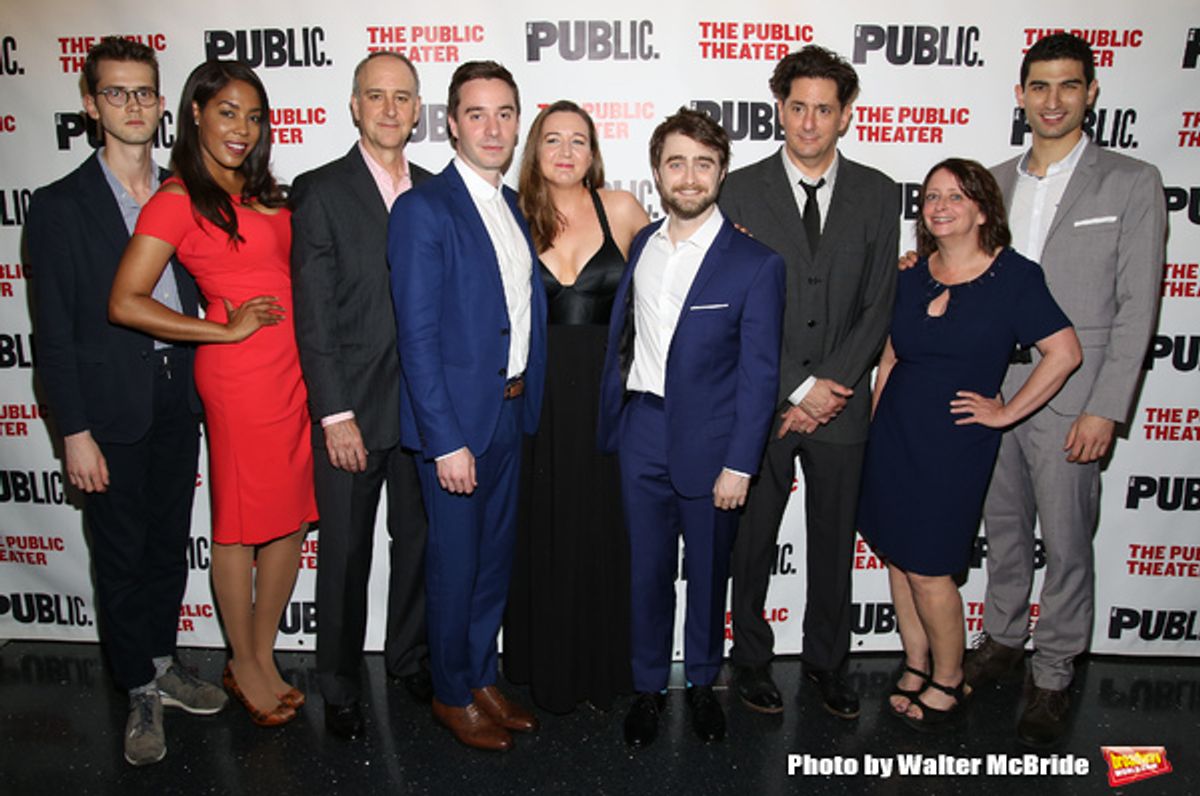 Harry Davies, De'Adre Aziza, Michael Countryman, James Graham, Josie Rourke, Daniel Radcliffe, Reg Rogers, Rachel Dratch and Raffi Barsoumian  at 