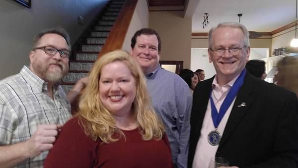 Samuel Whited, Rachel Agee, John Mauldin and Jeffrey Ellis Photo
