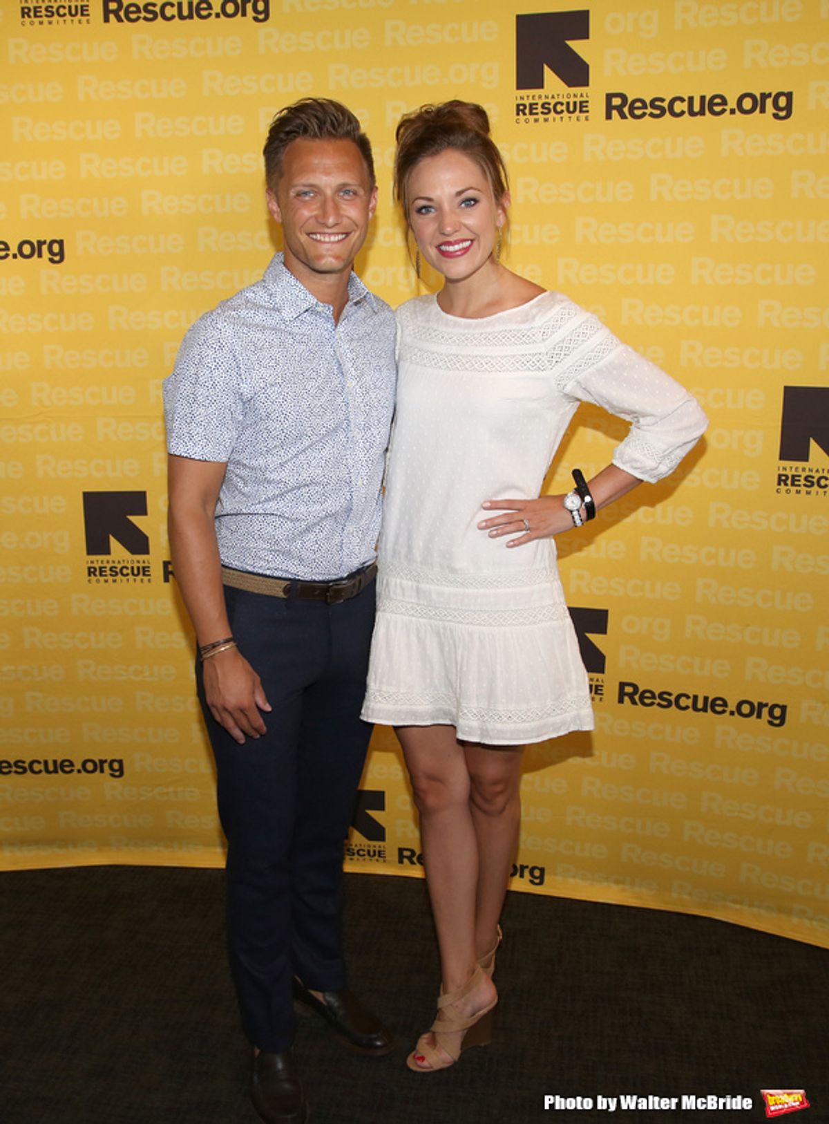 Nathan Johnson and Laura Osnes  at 