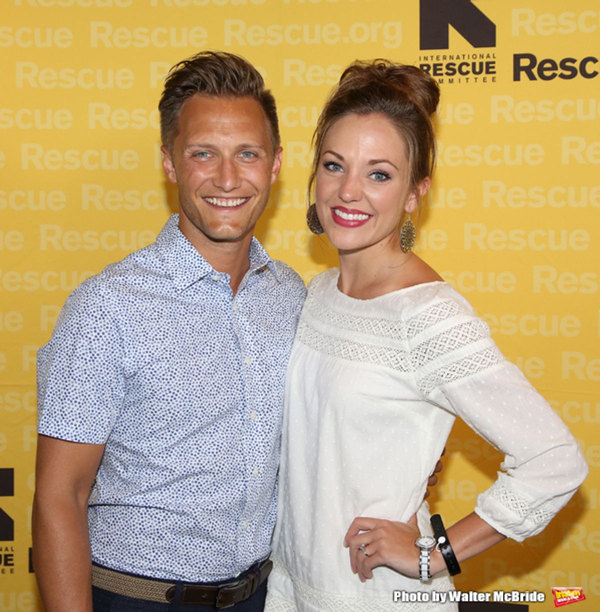 Nathan Johnson and Laura Osnes  at 