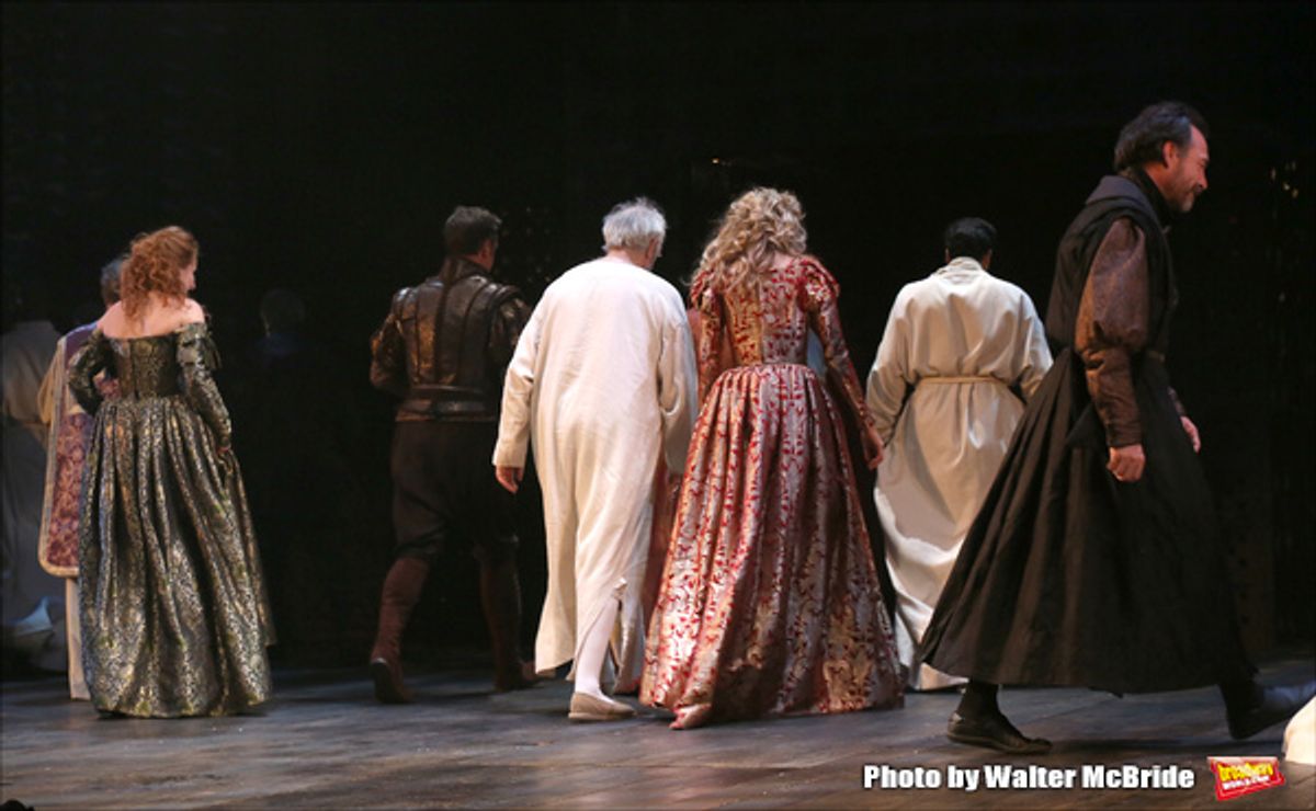 Jonathan Pryce and cast at 