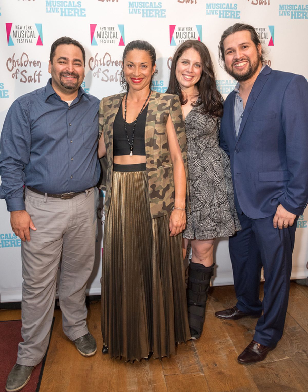 Jose Zayas, Stephanie Klemons, Book Writer Lauren Epsenhart and Composer Jaime Lozano at 