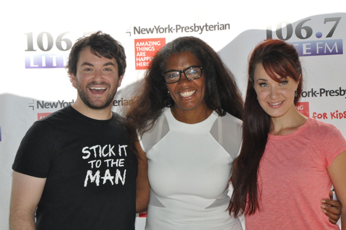 Alex Brightman, Helen Little and Sierra Boggess at 
