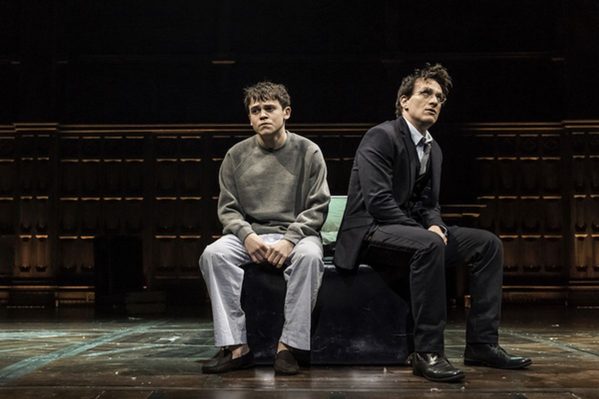 Sam Clemmett (Albus Potter) and Jamie Parker (Harry Potter) at 