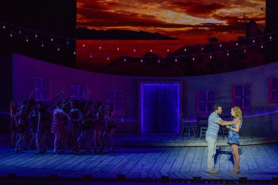 Justin Guarini, Brittany Zeinstra and company Photo