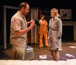 Leo Goodman (Bennie), Candice Oden (Arlie) and Erin Cronican (Arlene) Photo