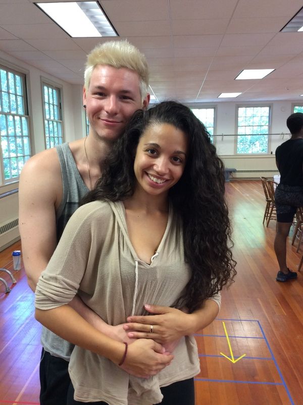 Johnny Newcomb* as Roger and Alyssa Gomez* as Mimi Marquez Photo