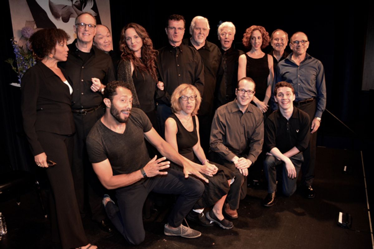 Robin Miles Bill Kux, Henry Yuk, Melissa Errico, Michael Cumpsty, Jim Brochu, Tony Sheldon, Alison Cimmet, Robert Zukerman, Donald Corren, William DeMeritt, Jackie Hoffman, Matt Windman and Daniel Marconi at 
