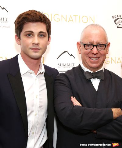 Logan Lerman and director James Schamus Photo