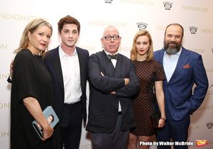 Linda Emond, Logan Lerman, director James Schamus, Sarah Gadon and Danny Burstein  Photo