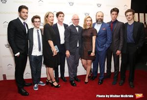 Philip Ettinger, Noah Robbins, Linda Emond, Logan Lerman, director James Schamus, Sar Photo