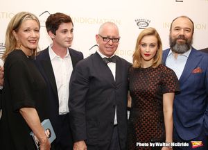 Linda Emond, Logan Lerman, director James Schamus, Sarah Gadon and Danny Burstein  Photo