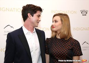 Logan Lerman and Sarah Gadon  Photo