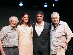 Sheldon Harnick, Glory Crampton, Robert Cuccioli and Sherman Yelle Photo