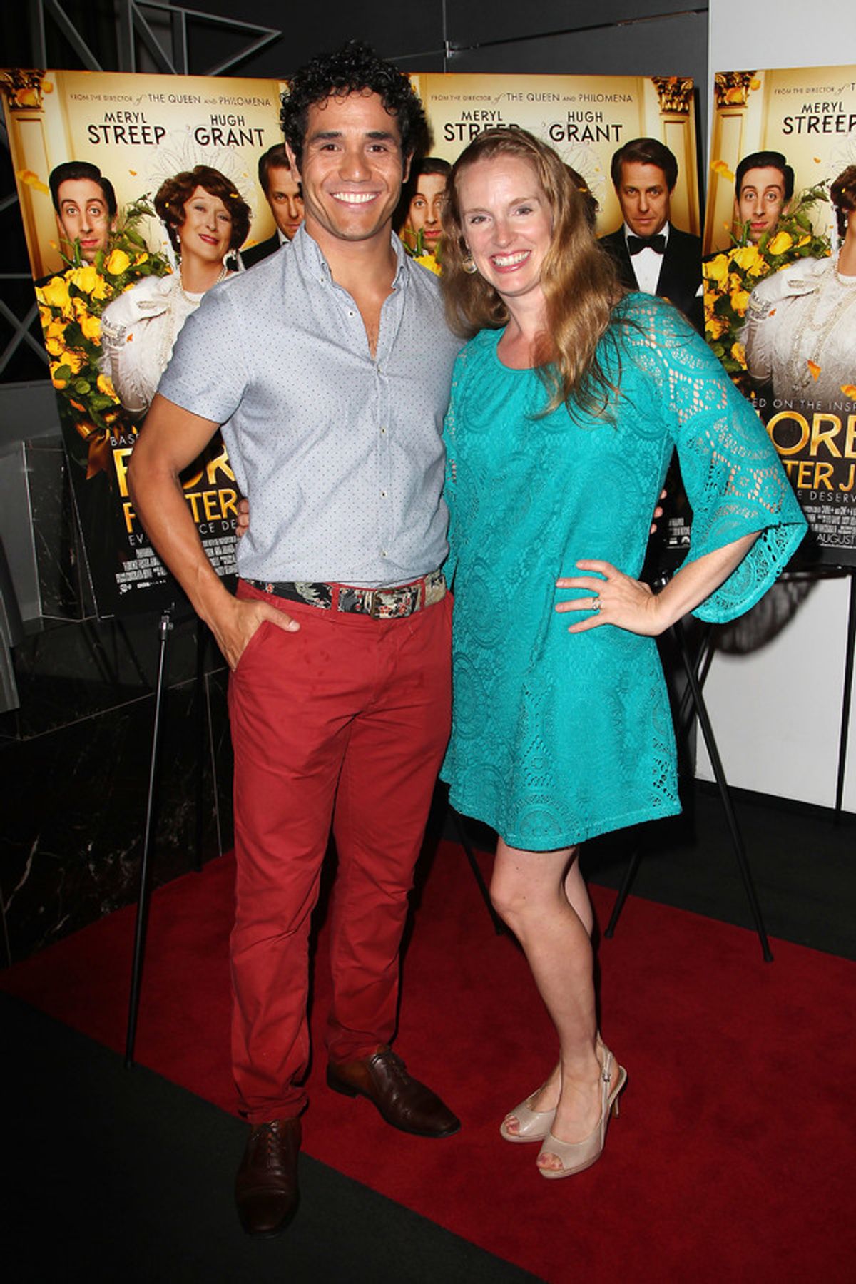 New York, NY -  - 7/25/16 - Special Screening and Reception in Celebration of Paramount Pictures 'Florence Foster Jenkins' held at Paramount Pictures in New York...-Pictured: Adam Jacobs and Kelly Jacobs.-Photo by: Kristina Bumphrey/StarPix at 