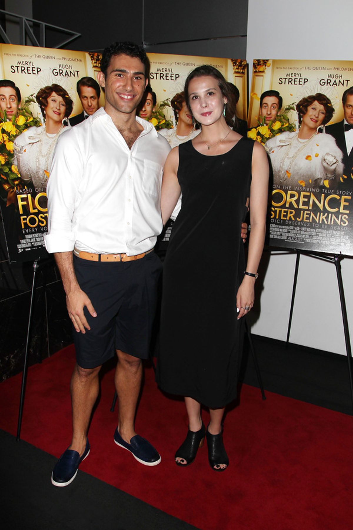 New York, NY -  - 7/25/16 - Special Screening and Reception in Celebration of Paramount Pictures 'Florence Foster Jenkins' held at Paramount Pictures in New York...-Pictured: Dimitri Kleioris and guest.-Photo by: Kristina Bumphrey/StarPix at 