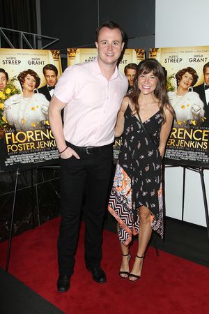 New York, NY - - 7/25/16 - Special Screening and Reception in Celebration of Paramount Pictures "Florence Foster Jenkins" held at Paramount Pictures in New York...-Pictured: Quinn VanAntwerp and guest.-Photo by: Kristina Bumphrey/StarPix @ BroadwayWorld New York, NY - - 7/25/16 - Special Screening and Reception in Celebration of Paramou Photo