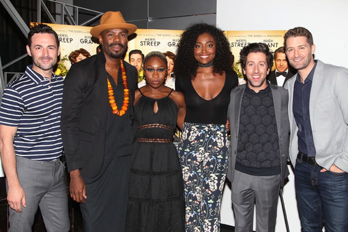 New York, NY -  - 7/25/16 - Special Screening and Reception in Celebration of Paramount Pictures 'Florence Foster Jenkins' held at Paramount Pictures in New York...-Pictured: Max von Essen,Colman Domingo,Cynthia Erivo,Patina Miller,Simon Helberg,Matthew M at 