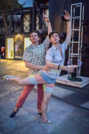 Alex Larson and Sean Harrison Jones Photo