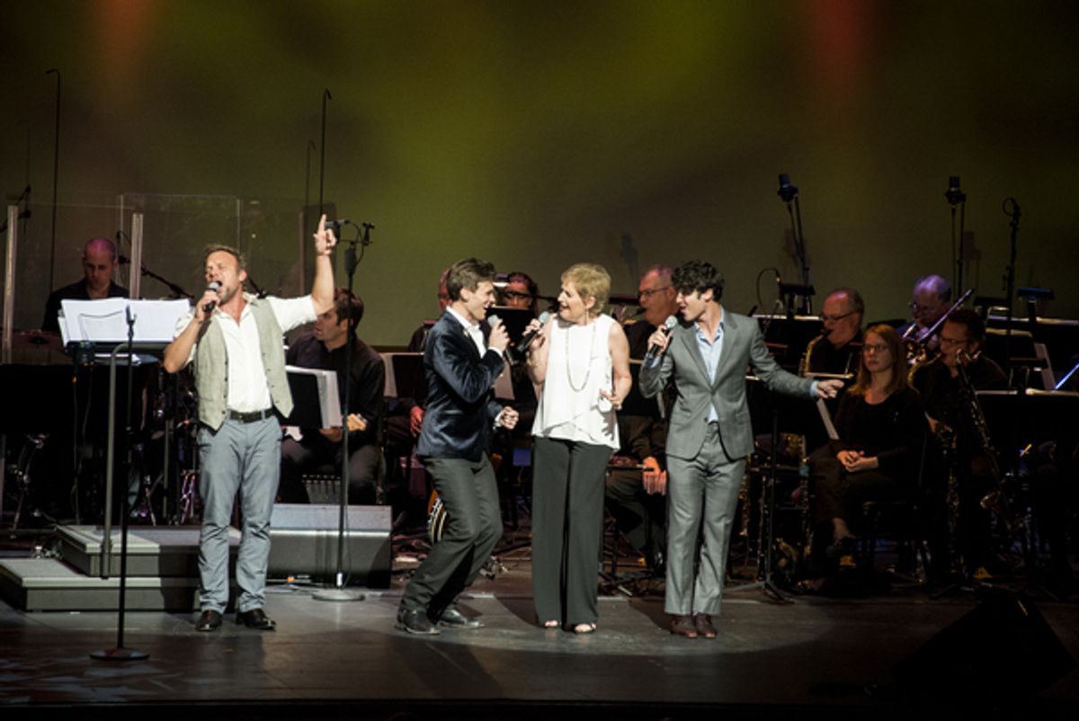Norbert Leo Butz, Justin Sargent, Liz Callaway, Darren Criss at 