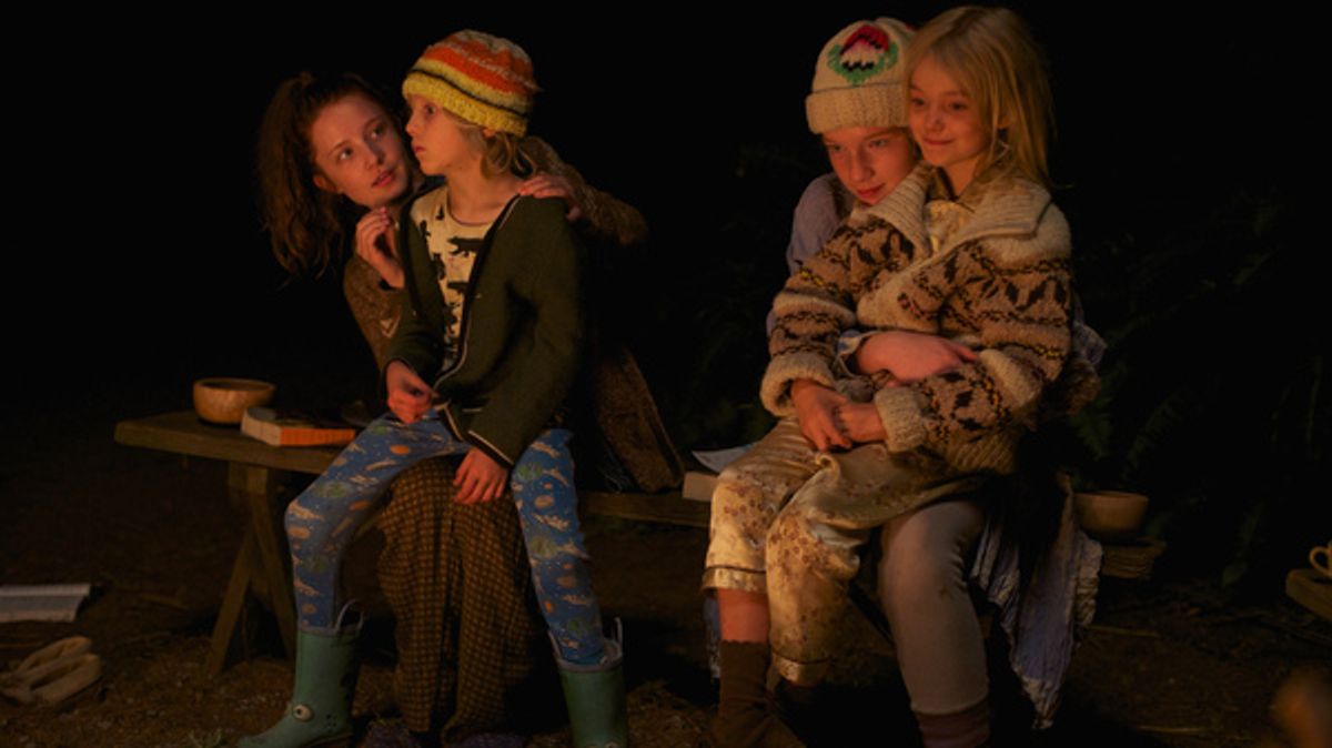 Left to right, Samantha Isler stars as Kielyr, Charlie Shotwell as Nai, Annalise Basso as Vespyr and Shree Crooks as Zaja in CAPTAIN FANTASTIC, a Bleecker Street release.Credit: Wilson Webb / Bleecker Street  at 