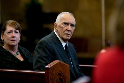 Left to right, Ann Dowd stars as Abigail and Frank Langella as Jack in CAPTAIN FANTAS Photo