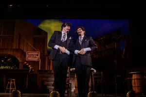 Bela Zangler (Patrick Oliver Jones) comes face-to-face with his doppelganger 'Bela' (Sam Lips) @ BroadwayWorld Bela Zangler (Patrick Oliver Jones) comes face-to-face with his doppelganger 'Bela' ( Photo