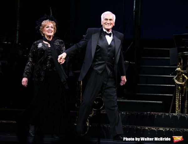 Marni Nixon & Dicl Latessaduring the final performance curtain call for the NY City C Photo