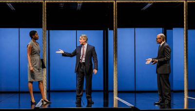 Zakiya Iman Markland, Linus Roache and Henry Stram Photo