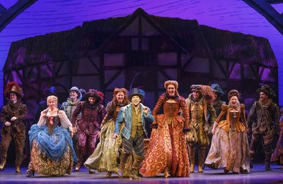 Rob McClure and the cast of SOMETHING ROTTEN! Photo